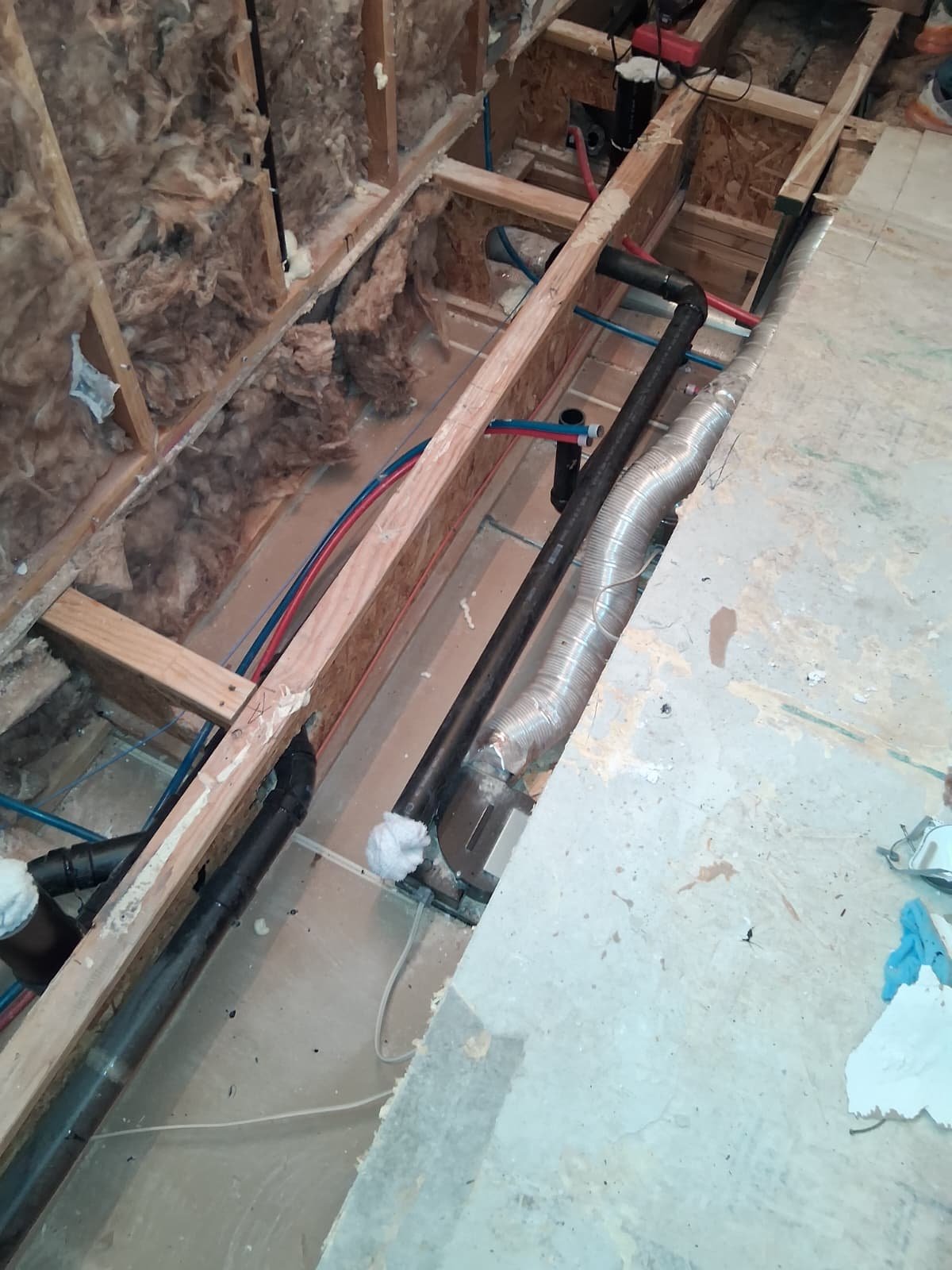 Sub-Floor Drain Re-Route